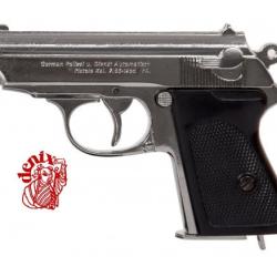 R&eacute;plique  pistolet allemand chrome