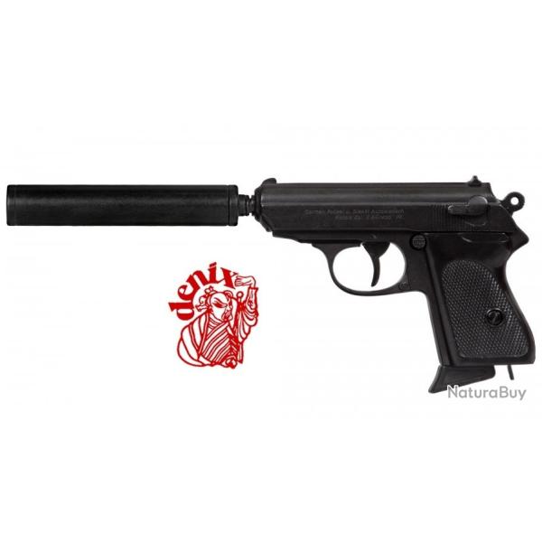 R�plique  pistolet allemand 1931 avec silencieux