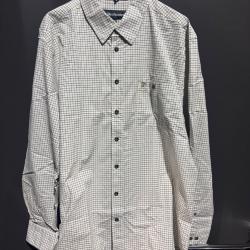 Chemise deerhunter a carreaux blanche taille 45/46 neuve avec etiquette , destockage chasse enchere