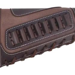 Appui joue cuir et porte munition cal 357 - 30/30 (3)