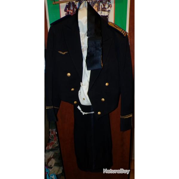 SPENCER TENUE DE GALA D'OFFICIER AU GRADE DE LIEUTENANT COLONEL  DE L'ARMEE DE L'AIR FRANCAISE ,  TA