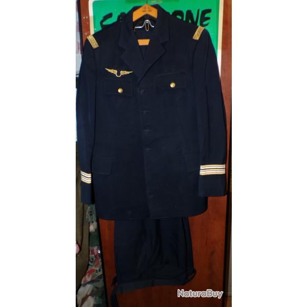 UNIFORME D'OFFICIER AU GRADE DE LIEUTENANT COLONEL  DE L'ARMEE DE L'AIR FRANCAISE ,  TAILLE DU PANTA