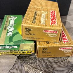 Vend lot  60 balles 338 WIN MAG