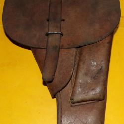 ETUI CUIR DE L'ARMEE FRANCAISE POUR P.A MAC 50, PERIODE GUERRE INDOCHINE ALGERIE ,   FABRICATION