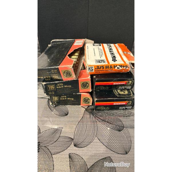 Vend lot 100 balles 375 H&H