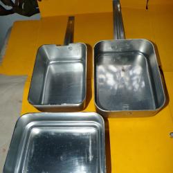 GAMELLE DE 1954  POUR LE REPAS DE  L'ARMEE FRANCAISE DE FABRICATION FRANCAISE EN ALUMINIUM PUR ,UTIL