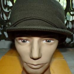 CASQUETTE CAGOULE EN TISSU ACRYLIQUE D'ORIGINE MILITAIRE COULEUR KAKI&nbsp; DE L'ARMEE FRANCAISE ,SELON L