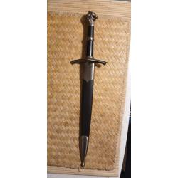 Dague m&eacute;di&eacute;vale - t&ecirc;te de lion (game of throne ? ) m&eacute;tal, 40cm