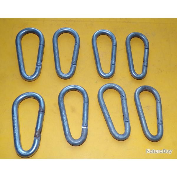 LOT DE 8 MOUSQUETONS POUR LES CHASSEURS ALPINS DE L'ARMEE FRANCAISE  , ETAT NEUF VOIR PHOTOS . POUR