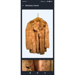 Manteau en fausse fourrure