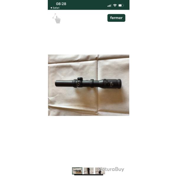 Lunette ZEISS Diavari - ZM 1.25-4x24 T* � rail avec montage BLASER