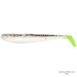 Leurre Souple Quantum Mann's Q-Paddler 12cm Salt & Pepper UV Tail