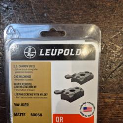 2 embases Leupold QR pour Mauser 98 ref 50056