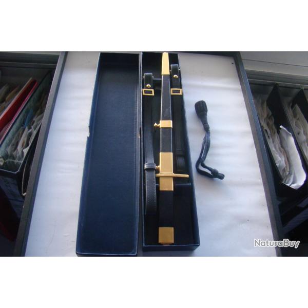 POIGNARD/DAGUE ARMEE AIR - BERAUDY-VAURE AMBERT 164/67 - ENSEMBLE COMPLET DANS SA BOITE d'ORIGINE