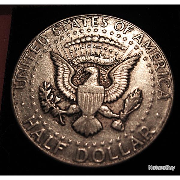 U.S.A piece de half dollar Kennedy 1966 argent 40% TTB