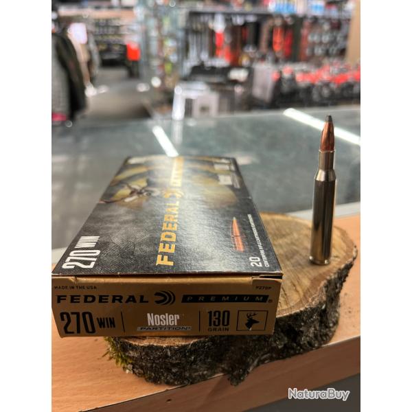 FEDERAL 270 WIN NOSLER PARTITION 130GR