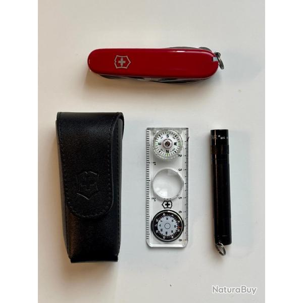 Victorinox Traveller set : couteau Huntsman + accessoires - neuf