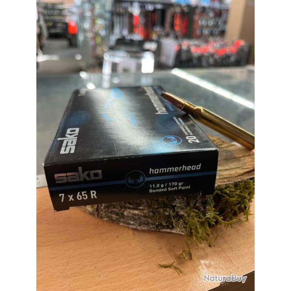 SAKO HAMMERHEAD 7X65R 170GR(BOITE DE 20)