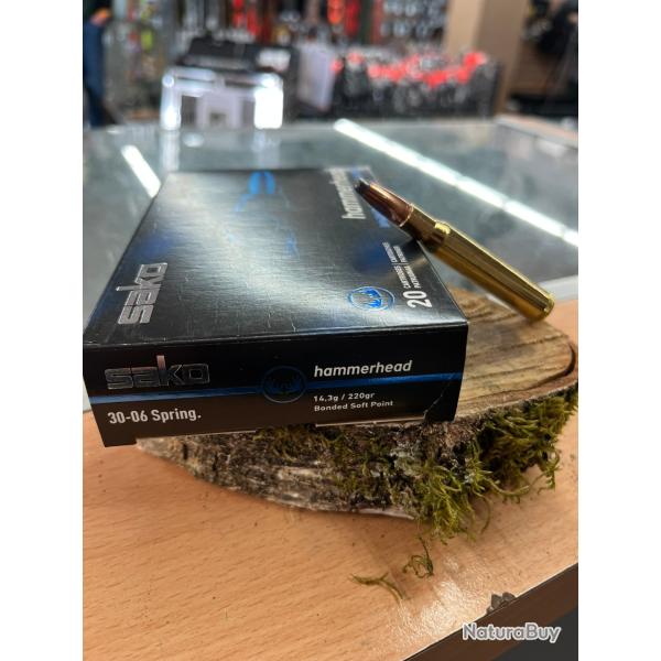 SAKO HAMMERHEAD 30-06 SPRING 220GR(BOITE DE 20)