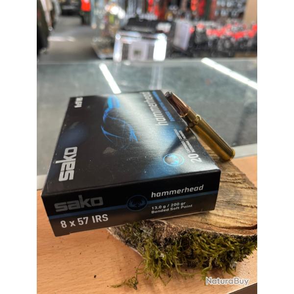 SAKO HAMMERHEAD 8X57 IRS 200GR(BOITE DE 20)