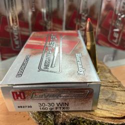HORNADY LEVEREVOLUTION 30-30 160GR FTX(BOITE DE 20)