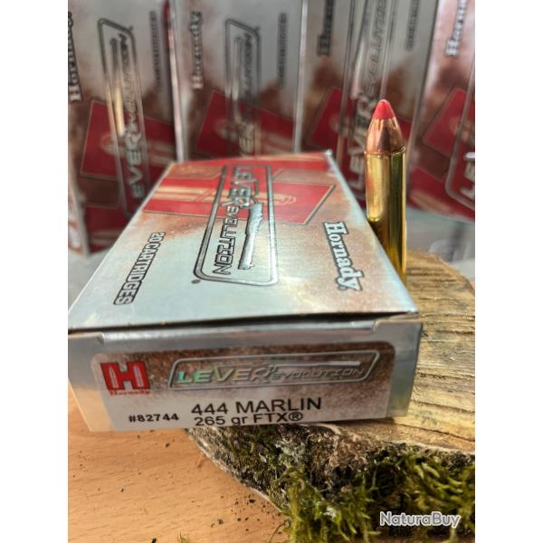 HORNADY LEVEREVOLUTION 444 MARLIN 265GR FTX(BOITE DE 20)