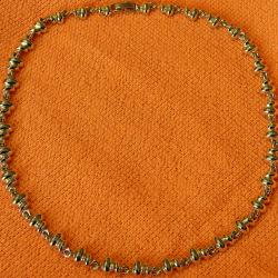 TRES BEAU PETIT RAS COU EN PLAQUE OR = 43,5cm - POUR OFFRIR A UNE DAME, JEUNE FILLE - IDEE CADEAUX