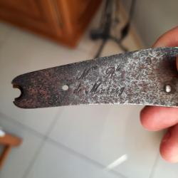 platine de mousqueton 1842 incompl&egrave;te