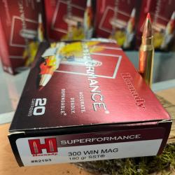 HORNADY SUPERFORMANCE 300 WIN MAG 180 GR SST(BOITE DE 20)