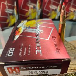 HORNADY SUPERFORMANCE30-06 SPRG 180 GR SST(BOITE DE 20)