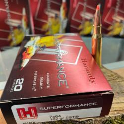 HORNADY SUPERFORMANCE 7X64 162GR SST(BOITE DE 20)