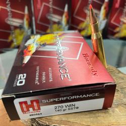 HORNADY SUPERFORMANCE 270 WIN 140 GR SST(BOITE DE 20)