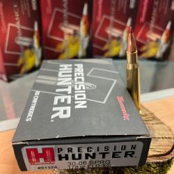 HORNADY PRECISION HUNTER 30-06 SPRG 178 GR ELD-X(BOITE DE 20)