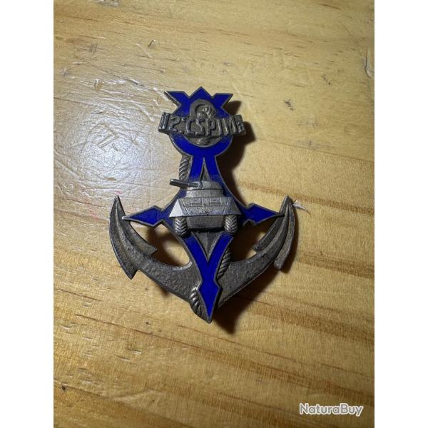 Insigne 12� Compagnie port�e d'infanterie de marine