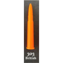 Lot de fausses cartouches en 303 British, 9.3x62 et 8mm Lebel