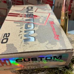 HORNADY CUSTOM INTERNATIONAL 9.3X62 286 GR INTERLOCK SP(BOITE DE 20)