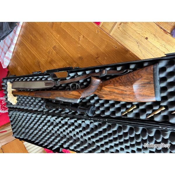 carabine, Merkel, KR1.Gauch�re fut long 7x64 Avec lunette Swarovski 3.10x42 montage, Merkel