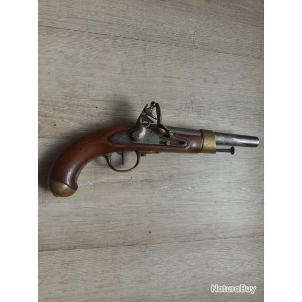 Pistolet � silex Fran�aise (1 euros sans r�serves)