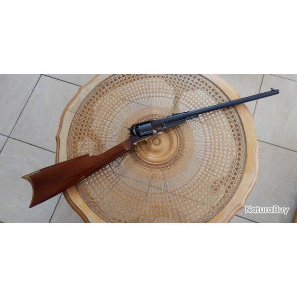Carabine Uberti Remington 1858 New Army Target calibre 44 Echange possible pistolet poudre noire