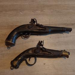 Double pistolet silex paire (1 Euro)