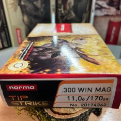 NORMA TIP STRIKE 300 WIN MAG 170GR (BOITE DE 20)