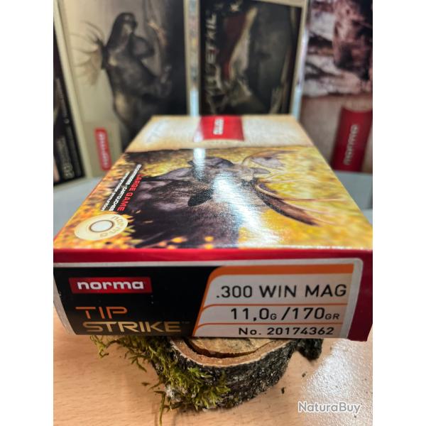 NORMA TIP STRIKE 300 WIN MAG 170GR (BOITE DE 20)
