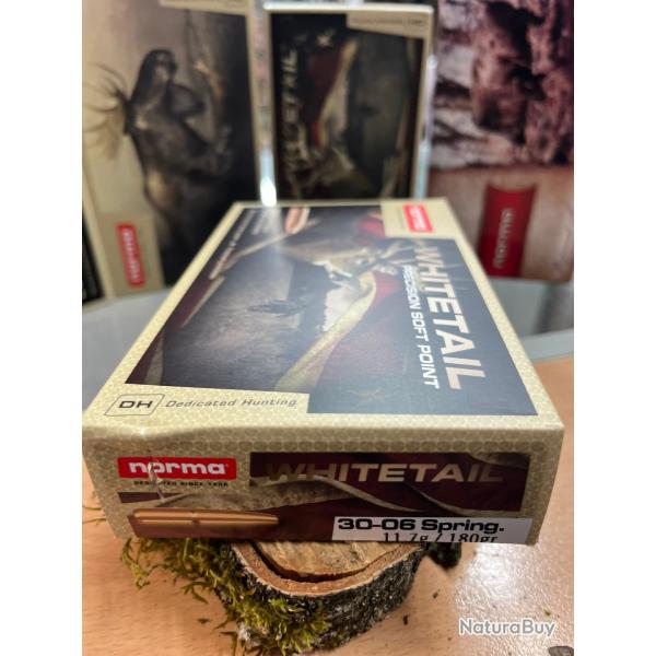 NORMA WHITETAIL 30-06 SPRG 180GR (BOITE DE 20)
