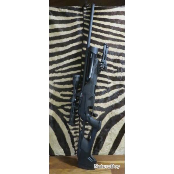 Carabine PCP REXIMEX Accura cal.22 - lunette Hawke Vantage 4-12x50i - bipieds