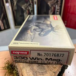 NORMA PLASTIC POINT 300 WIN MAG 180GR (BOITE DE 20)