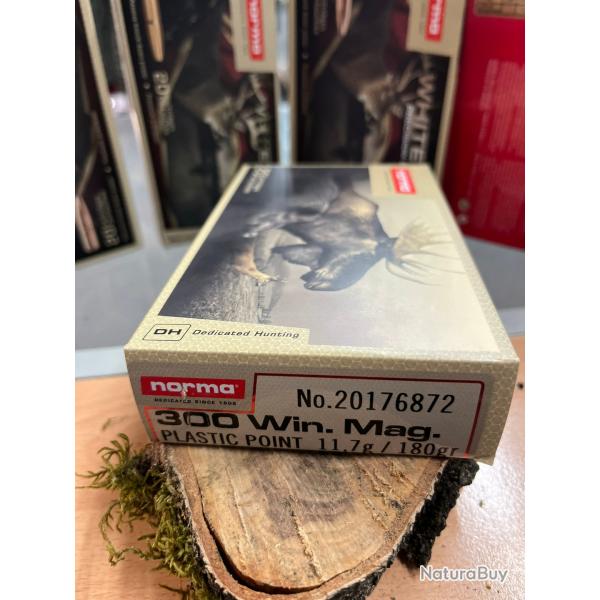 NORMA PLASTIC POINT 300 WIN MAG 180GR (BOITE DE 20)