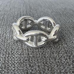 Bague HERMES neuve en argent - chaine d'ancre - taille 52 - Herm&egrave;s