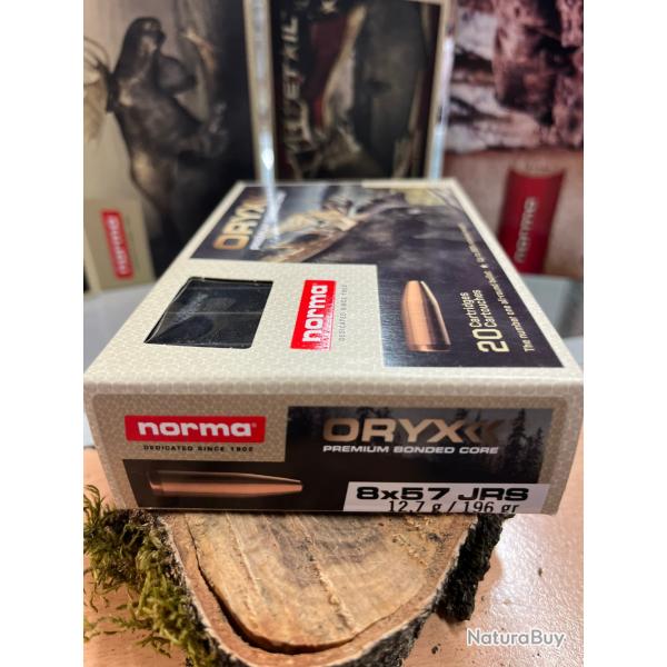 NORMA ORYX 8X57 JRS 196 GR (BOITE DE 20)