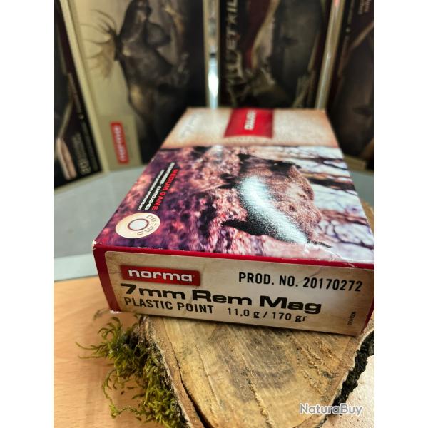 NORMA PLASTIC POINT 7 MM REM MAG 170GR (BOITE DE 20)