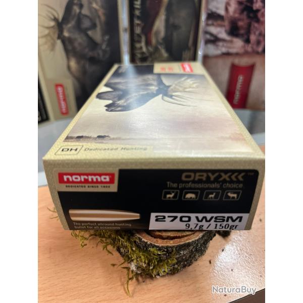 NORMA ORYX 270 WSM 150GR (BOITE DE 20)